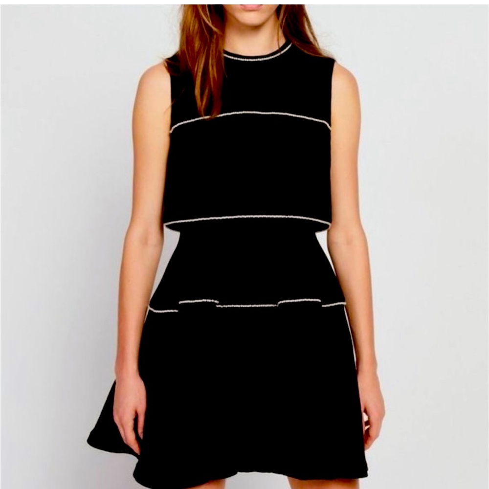 Sandro Pearl Embellished Dress